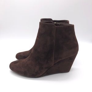 Jessica Simpson Suede Ankle Wedge Boots